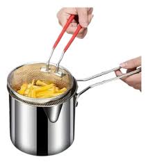 olla freidora de acero inoxidable+cest..